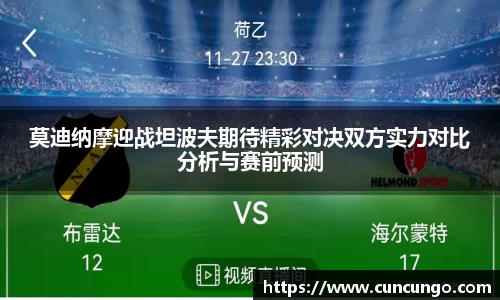 莫迪纳摩迎战坦波夫期待精彩对决双方实力对比分析与赛前预测